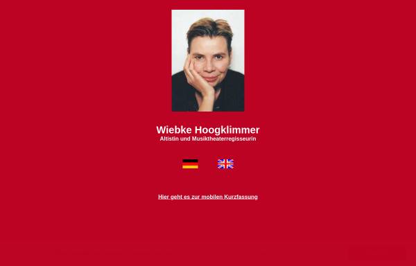 Vorschau von www.wiebkehoogklimmer.de, Wiebke Hoogklimmer