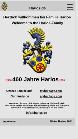 Vorschau der mobilen Webseite harlos.de, Harlos
