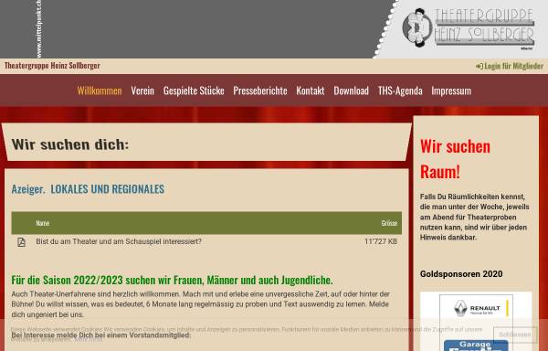 Vorschau von www.mittelpunkt.ch, Biberist/Solothurn, Theatergruppe Heinz Sollberger