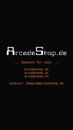Vorschau der mobilen Webseite www.arcadeshop.de, Arcadeshop, Jan Fleck
