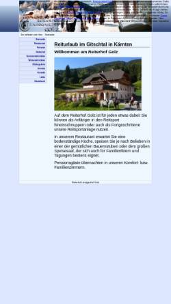 Vorschau der mobilen Webseite www.reiterhof-golz.at, Reiterhof Golz