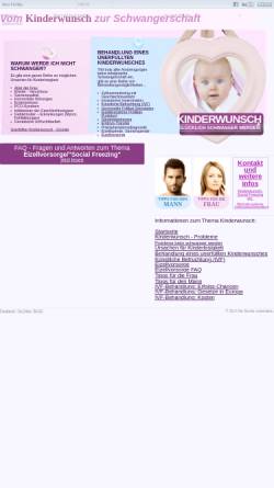 Vorschau der mobilen Webseite www.kinderwunsch-ivf.de, Kinderwunsch Informationszentrum Ottobrunn
