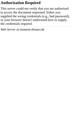 Vorschau der mobilen Webseite www.moment-theater.de, das einzig wahre moment theater