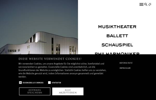 Vorschau von www.theater-essen.de, Essen, Grillo-Theater und Aalto-Oper