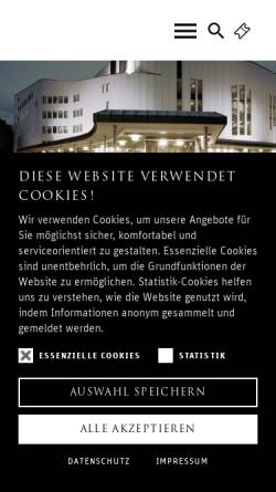 Vorschau der mobilen Webseite www.theater-essen.de, Essen, Grillo-Theater und Aalto-Oper