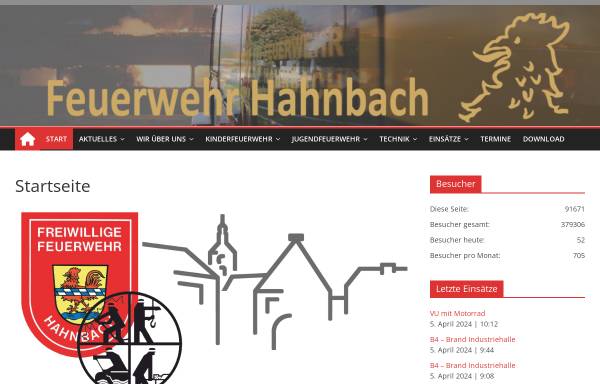 Vorschau von www.feuerwehr-hahnbach.de, Freiwillige Feuerwehr Hahnbach