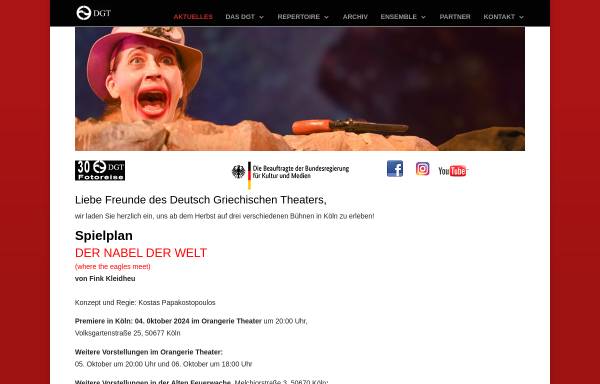 Vorschau von www.dgt-koeln.de, Köln, Deutsch Griechisches Theater (D. G. T.)