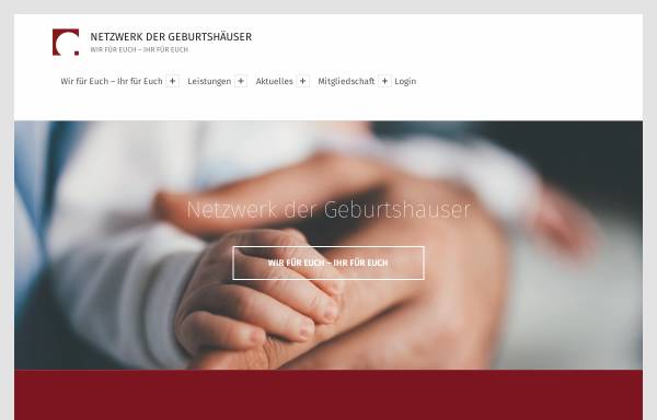 Vorschau von www.netzwerk-geburtshaeuser.de, Netzwerk der Geburtshäuser in Deutschland