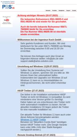 Vorschau der mobilen Webseite www.pbs.de, PBS Programmvertriebs GmbH