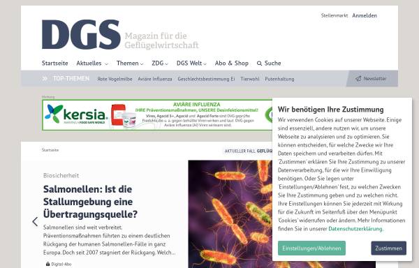 Vorschau von www.dgs-magazin.de, DGS - Die Geflügelwirtschaft und Schweineproduktion