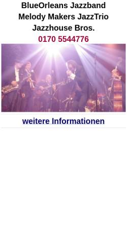 Vorschau der mobilen Webseite www.peterunbehauen.de, Delta Jazz