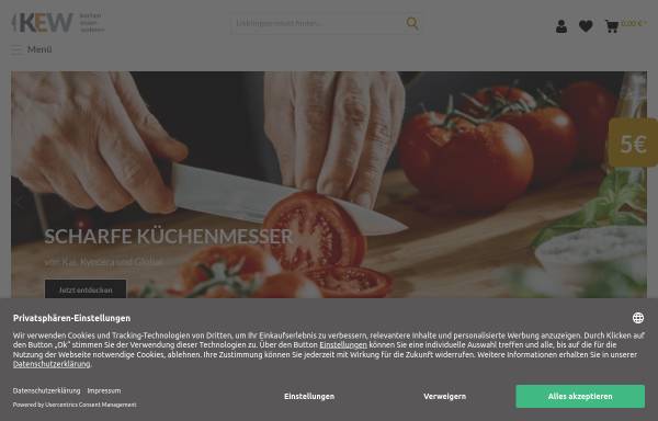 Vorschau von www.kochen-essen-wohnen.de, Kochen Essen Wohnen, Warns e. K.