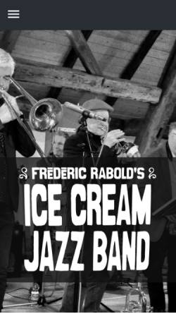 Vorschau der mobilen Webseite www.icecream-jazzband.de, Ice-cream Jazz-Band