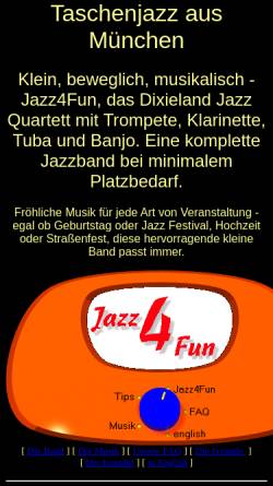 Vorschau der mobilen Webseite www.jazz4fun.net, Jazz 4 Fun