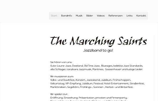 Vorschau von www.marching-saints.de, The Marching Saints