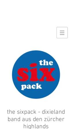 Vorschau der mobilen Webseite www.thesixpack.ch, The sixpack