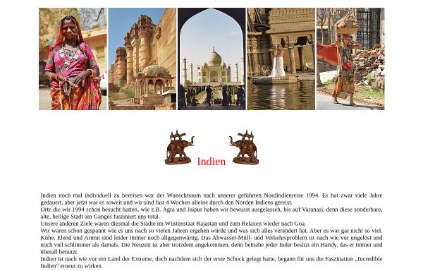 Vorschau von www.vivien-und-erhard.de, Reiseerinnerungen Indien [Vivien & Erhard Veit]