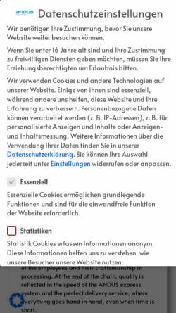 Vorschau der mobilen Webseite www.andus.de, Andus Electronic GmbH Leiterplattentechnik