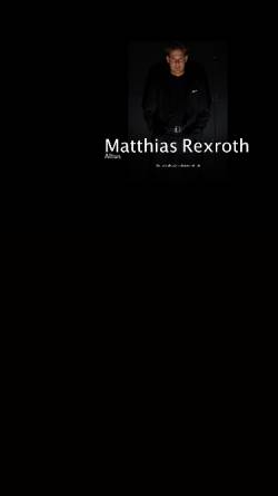 Vorschau der mobilen Webseite www.matthiasrexroth.com, Rexroth, Matthias