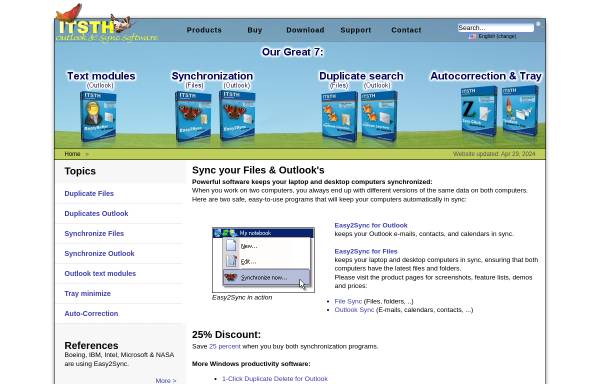 Vorschau von www.easy2sync.de, Easy2Sync