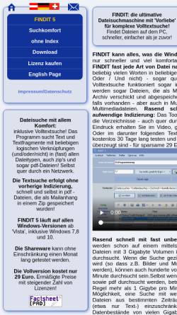 Vorschau der mobilen Webseite www.dateisuche.de, Find-It