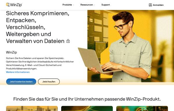 Vorschau von www.winzip.de, WinZip