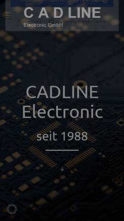 Vorschau der mobilen Webseite www.cadline-electronic.de, Cadline Electronic, Inh. Alain Bozenhardt