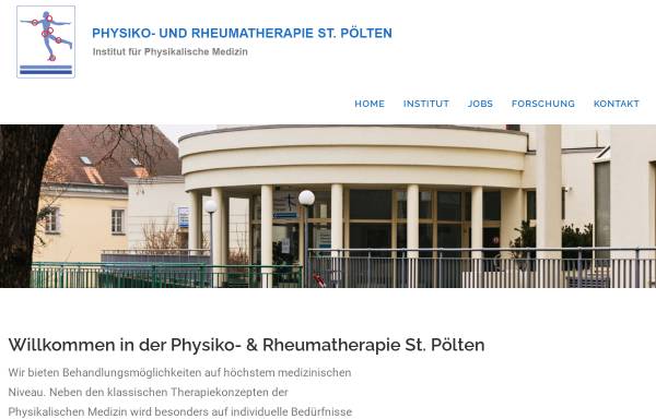 Vorschau von www.ipm-stpoelten.at, Physiko- und Rheumatherapie St. Pölten