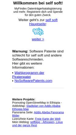 Vorschau der mobilen Webseite www.self-soft.de, Self Soft