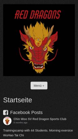 Vorschau der mobilen Webseite red-dragon-sc.de, Red Dragon Sports Club