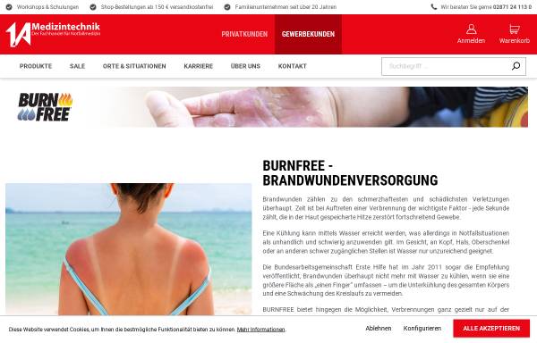 Vorschau von www.burnfree.de, Burnfree Deutschland