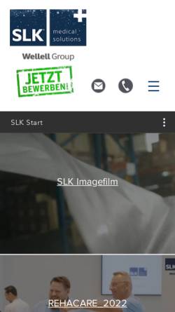 Vorschau der mobilen Webseite www.slk-gmbh.de, SLK Vertriebs GmbH