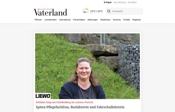 Vorschau von www.vaterland.li, Liechtensteiner Vaterland