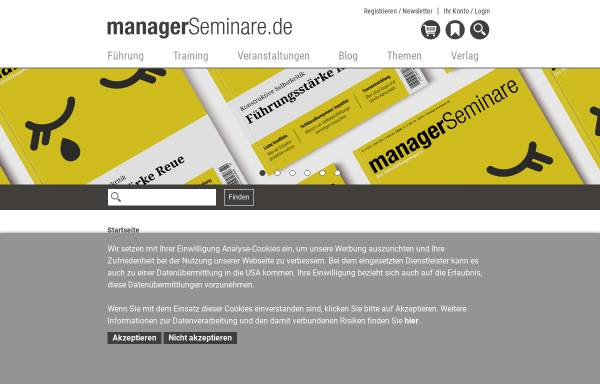 Vorschau von www.managerseminare.de, managerSeminare Online