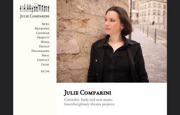 Vorschau von www.juliecomparini.com, Comparini, Julie