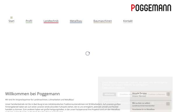 Vorschau von www.poggemann-gmbh.de, Heinrich Poggemann Landtechnik & Metallbau