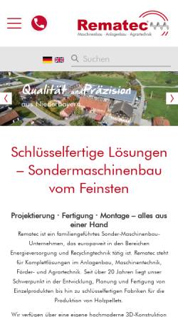 Vorschau der mobilen Webseite www.reiter-maschinenbau.de, Reiter Maschinenbau