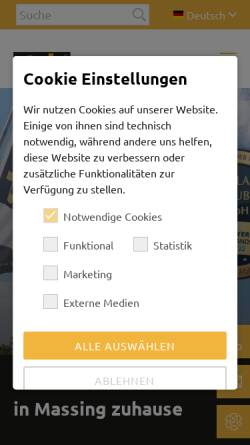 Vorschau der mobilen Webseite www.stela.de, Stela Laxhuber GmbH