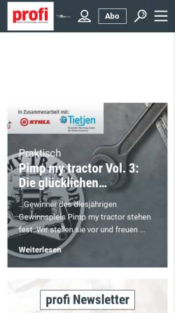 Vorschau der mobilen Webseite www.traktor-power.de, traktor-power