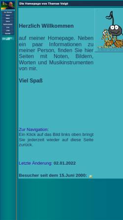 Vorschau der mobilen Webseite www.thomasvoigt.de, Voigt, Thomas
