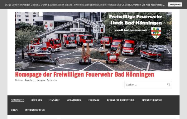 Vorschau von www.ff-bad-hoenningen.de, Freiwillige Feuerwehr Bad Hönningen