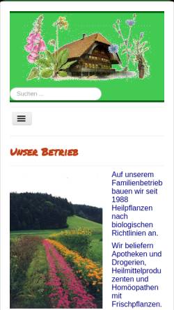 Vorschau der mobilen Webseite www.martis-kraeuter.ch, Martis Kräuter
