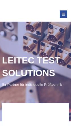 Vorschau der mobilen Webseite www.leitec.info, Leitec GmbH