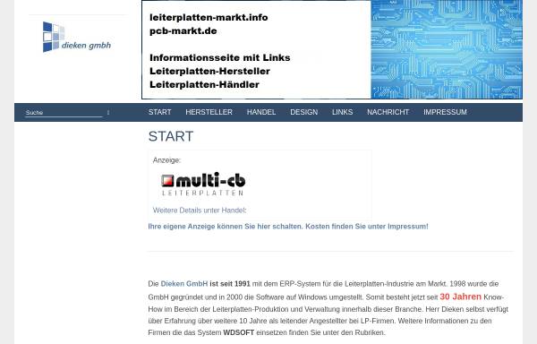 Vorschau von www.leiterplatten-markt.info, Leiterplatten-Markt.info by Dieken GmbH