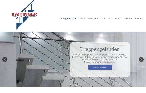 Vorschau von www.baitinger-treppen.de, Baitinger Treppen