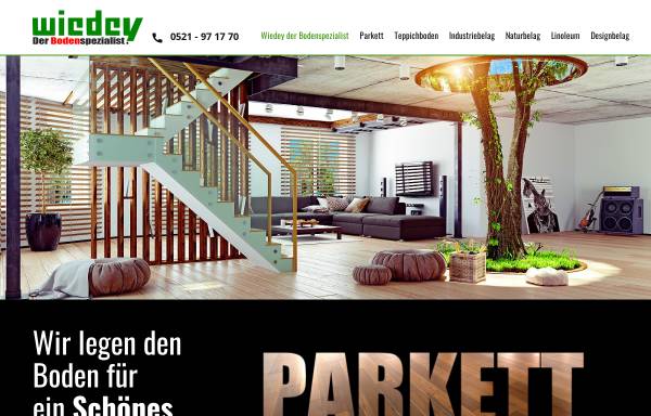Vorschau von wiedey.net, Bodenbeläge R. Wiedey GmbH & Co. KG