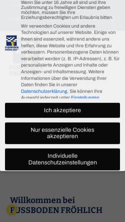 Vorschau der mobilen Webseite www.fussboden-froehlich.de, Fußboden Fröhlich KG