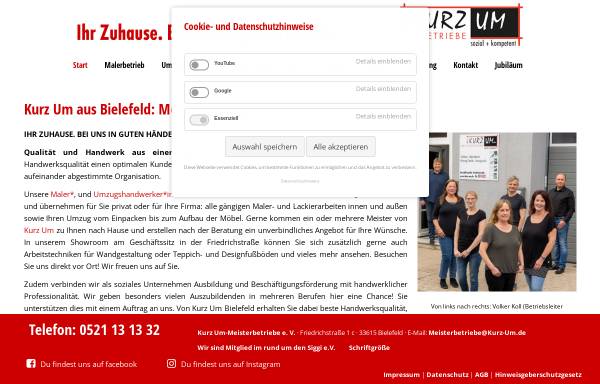 Vorschau von www.kurz-um.de, Kurz Um-Meisterbetriebe