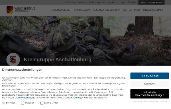 Vorschau von www.reservisten-aschaffenburg.de, VDRBW Kreisgruppe Aschaffenburg