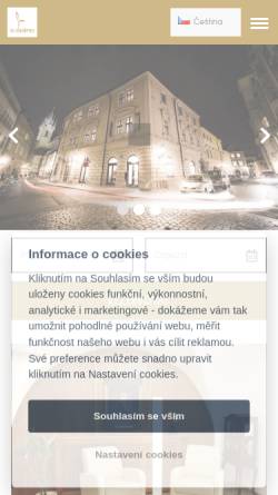 Vorschau der mobilen Webseite www.hotelmetamorphis.cz, Hotel Metamorphis
